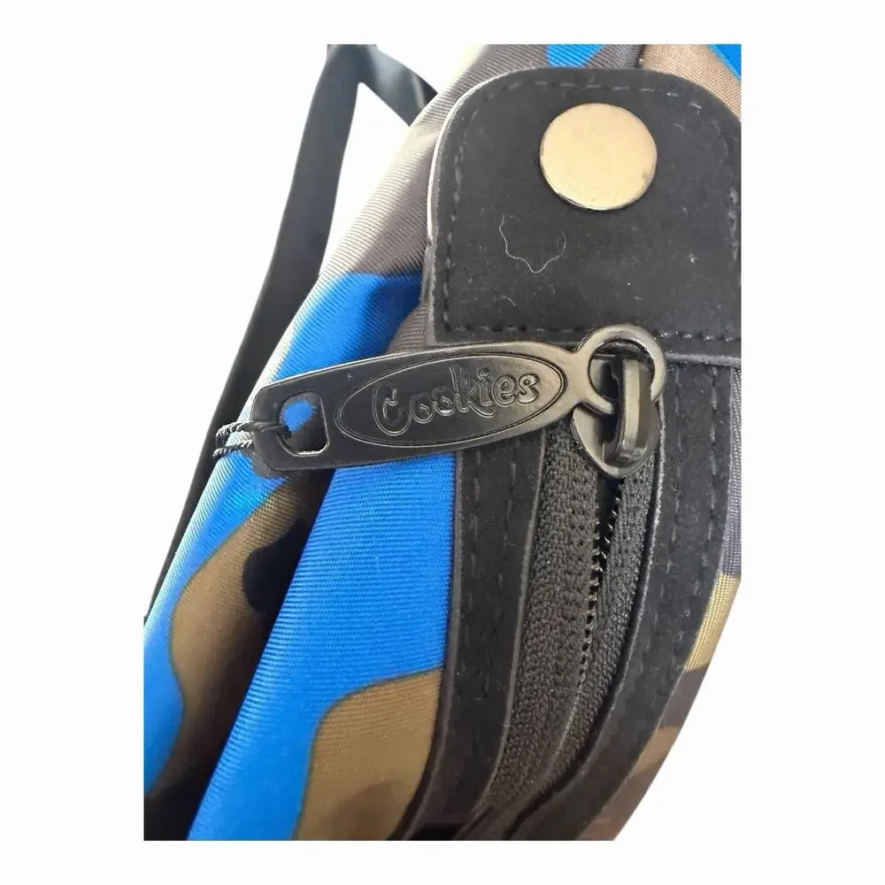 Cookies SF Luxe Smell Proof Backpack Blue Camo Utility Streetwear Travel Bag NWT